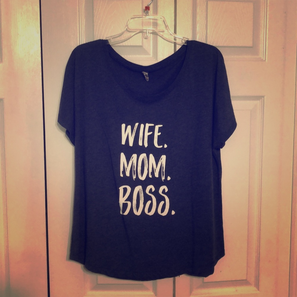 Wife mom boss tshirt